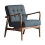Dark Grey Fabric Accent Chair - Humber - Caspian House