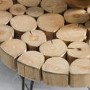 Gallery Kelstern Mid Century Teak Side Table with Hairpin Legs
