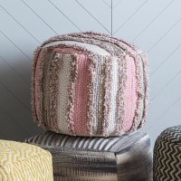 Pouffe Blush Pink - Caspian House