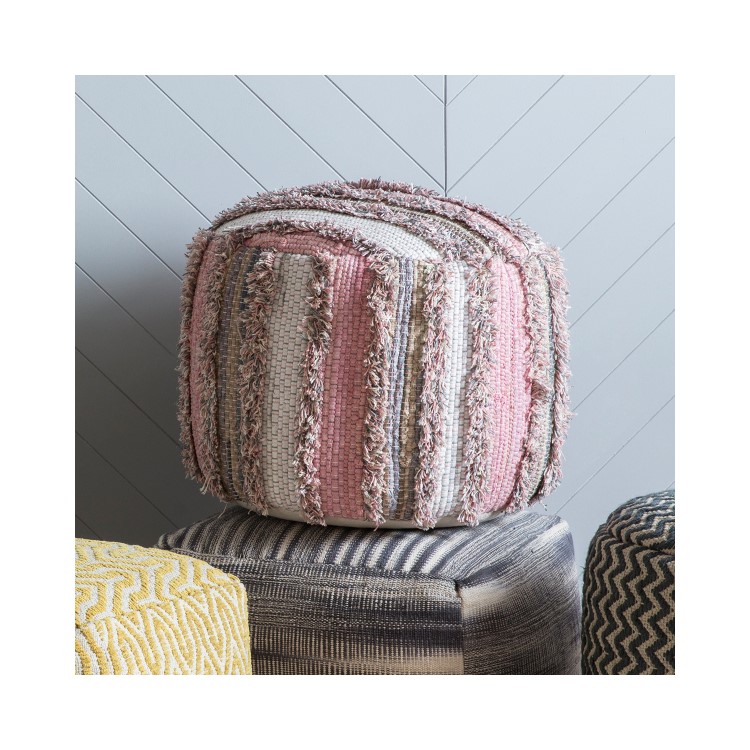 Pouffe Blush Pink - Caspian House