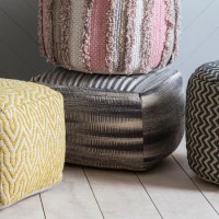Gallery Tivoli Pouffe Grey