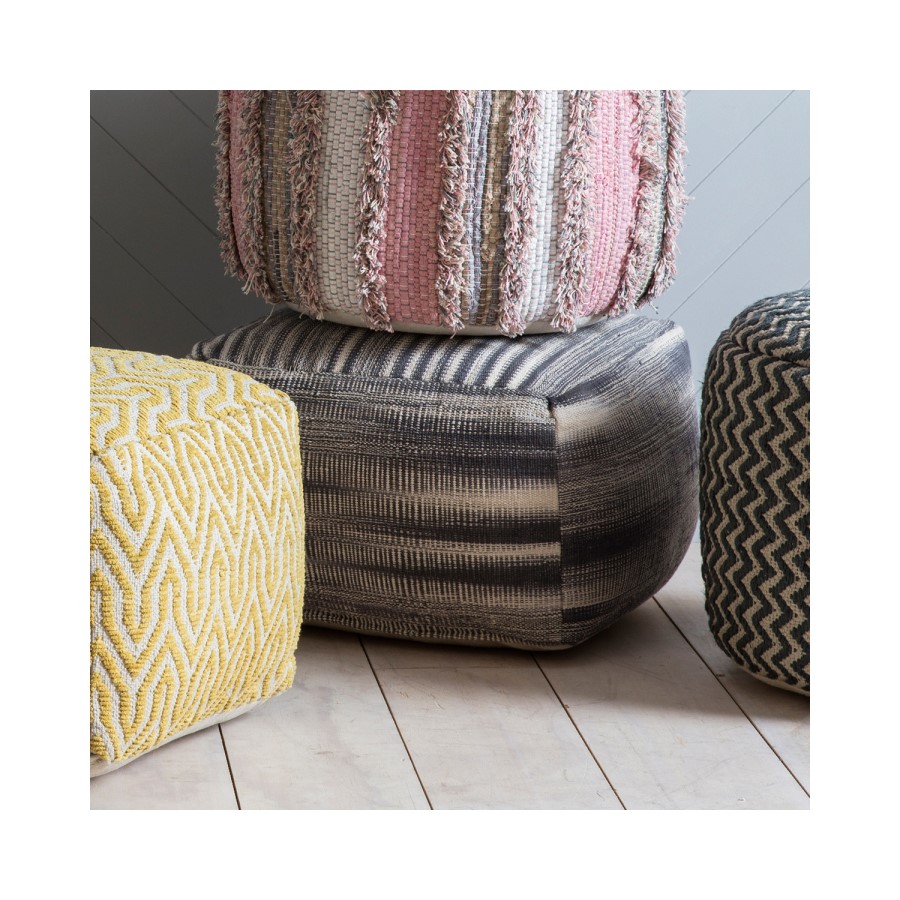 Gallery Tivoli Pouffe Grey