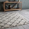 Hand Crafted White &amp; Grey Berber Style Rug - 230 x 170 cm - Caspian House