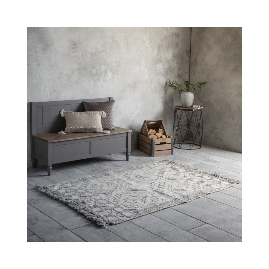 Gallery Peru Cream & Grey Rug - 120 x 170 cm