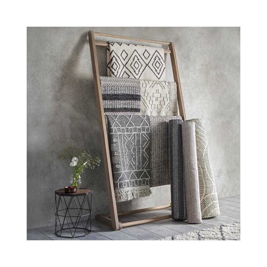 Gallery Peru Cream & Grey Rug - 120 x 170 cm