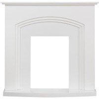 Adam Truro Fireplace in Pure White
