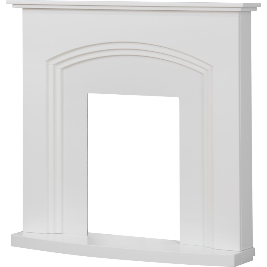 Adam Truro Fireplace in Pure White