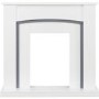Adam Chilton Fireplace in Pure White and Grey 39 Inch - Surround Only