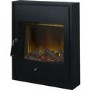 Adam Westminster Fireplace in White & Galaxy Grey with Oslo Electric Inset Stove in Black