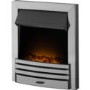 Adam Oak and Chrome Electric Fireplace Suite - Beaumont