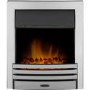 Adam Oak and Chrome Electric Fireplace Suite - Beaumont