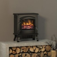 Be Modern Black Freestanding Electric Stove Fire - Colman