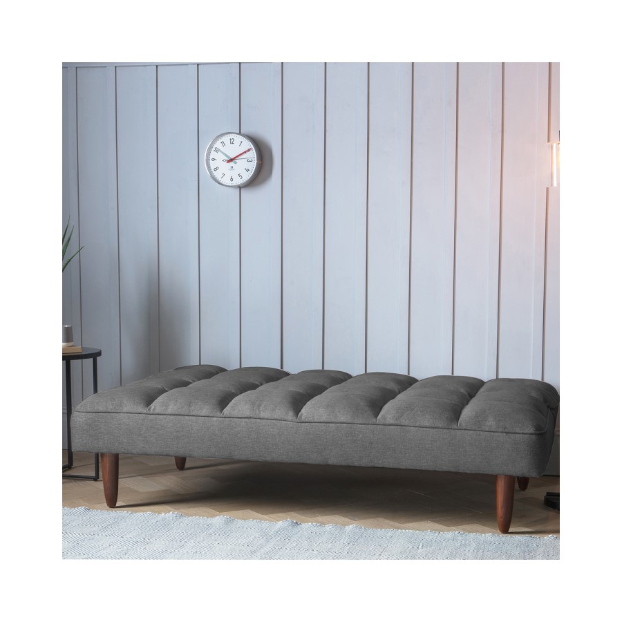 Grey Fabric Click-Clack Sofa Bed - Caspian House