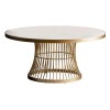 Round Gold Marble Effect  Coffee Table - Pickford