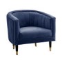 Blue Velvet Armchair - Serrano - Gallery