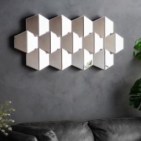 Textured Honeycomb Mirror - Caspian House
