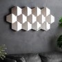 Textured Honeycomb Mirror - Caspian House