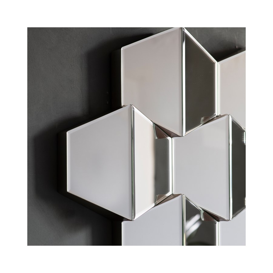 Textured Honeycomb Mirror - Caspian House