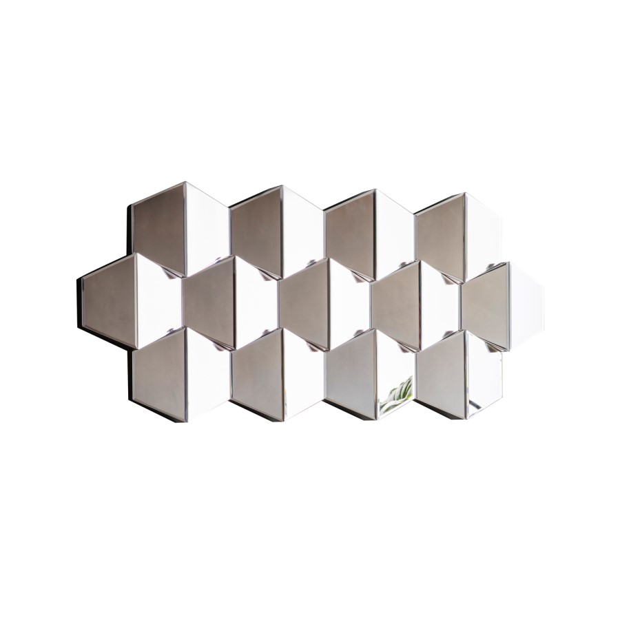 Textured Honeycomb Mirror - Caspian House