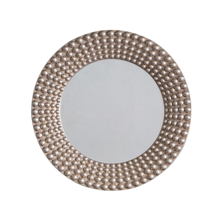 Round Mirror in Silver