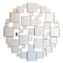 Round Cut Out Mirror with Gold Trim - Caspian House