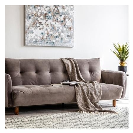 Gallery Titanium Grey Velvet Sofa Bed - Seats 4 Sleeps 2 - Gothenburg 