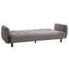 Gallery Titanium Grey Velvet Sofa Bed - Seats 4 Sleeps 2 - Gothenburg 