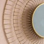 Caspian House Harwell Gold Round Mirror