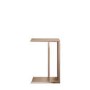 Oak Chevron Style Side Table with Storage - Milano - Caspian House