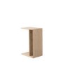 Oak Chevron Style Side Table with Storage - Milano - Caspian House