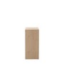 Oak Chevron Style Side Table with Storage - Milano - Caspian House