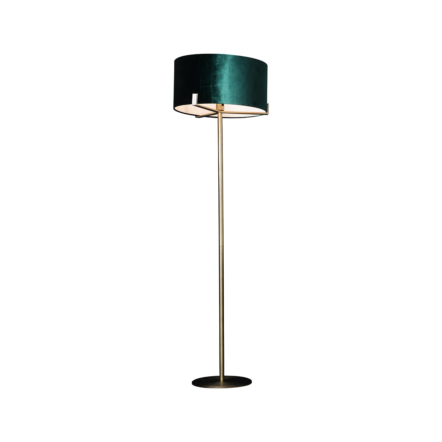 lamp with green shade