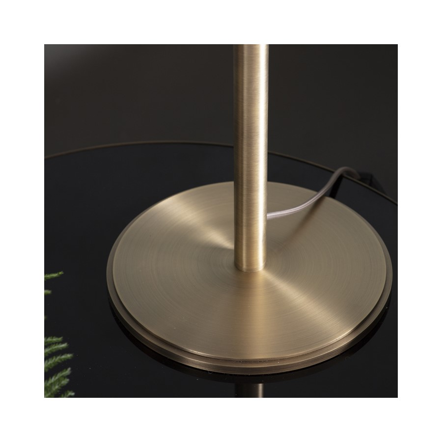 Brass Table Lamp with Emerald Green Shade - Nicholson