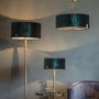 Brass Table Lamp with Emerald Green Shade - Nicholson