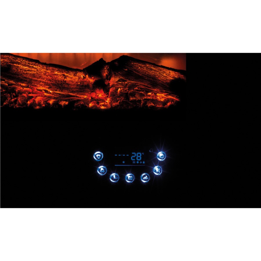 Beldray Corsica Electric Wall Mounted Fire with Mirror Glass