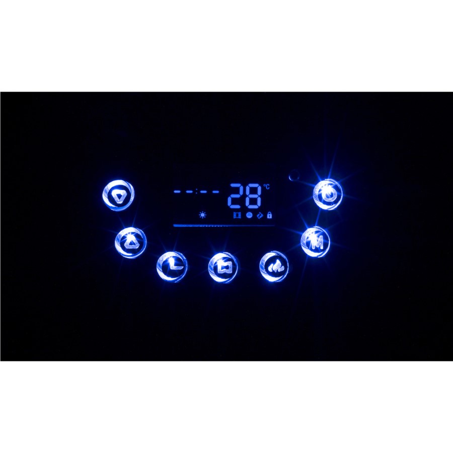 Beldray Corsica Electric Wall Mounted Fire with Mirror Glass