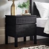 Caspian House Solid 2 Drawer Bedside Table