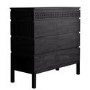Caspian House Solid 4 Drawer Chest of Drawers in Black