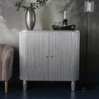 Gallery Jeeves Drinks Cabinet in Silver