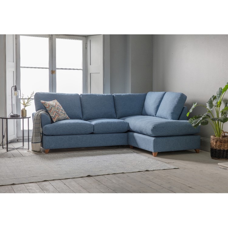 Gallery Charlford Blue Corner Sofa Bed - Left Hand