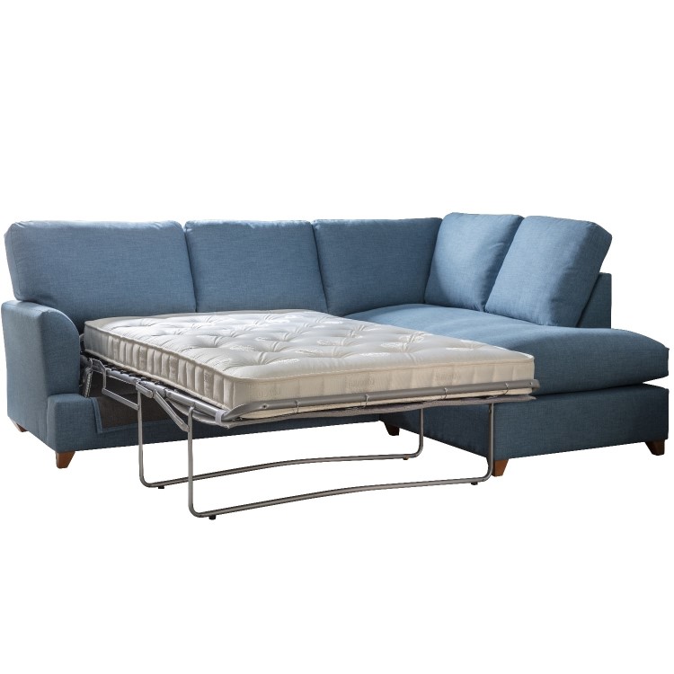 Gallery Charlford Blue Corner Sofa Bed - Left Hand