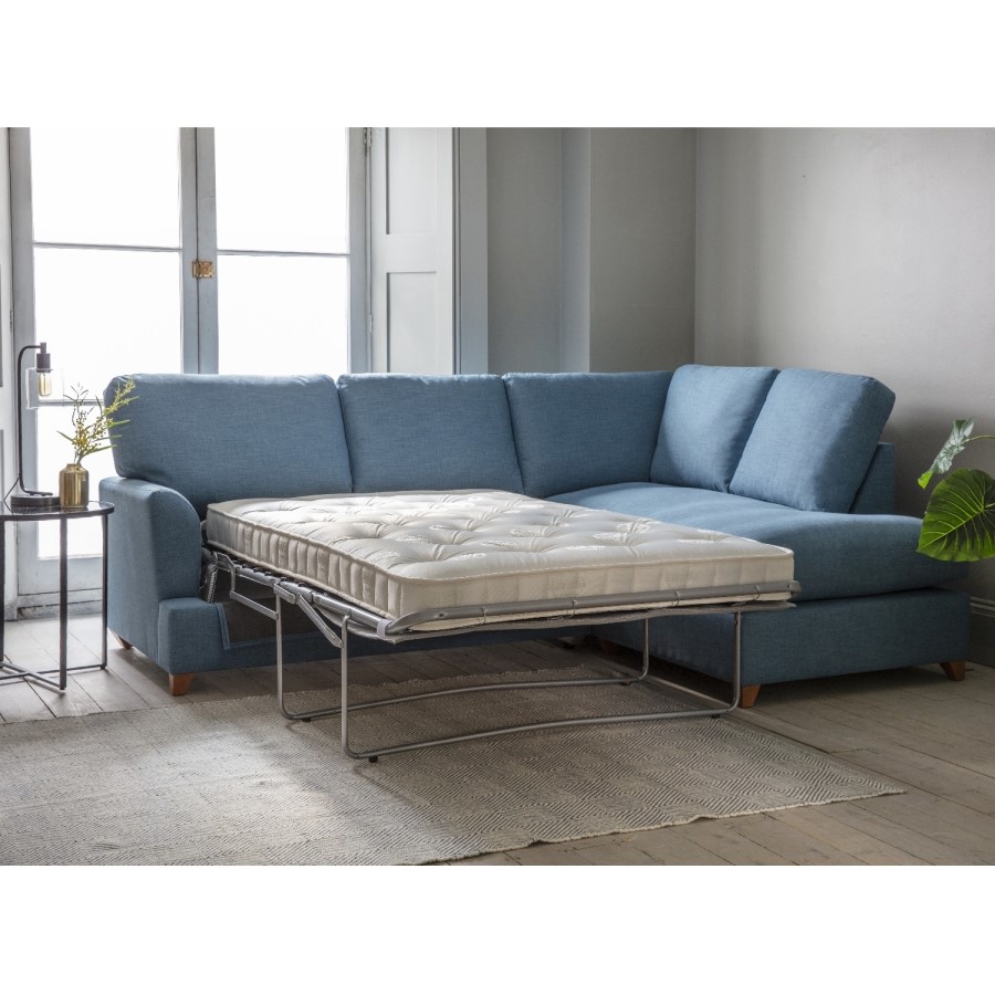 Gallery Charlford Blue Corner Sofa Bed - Right Hand
