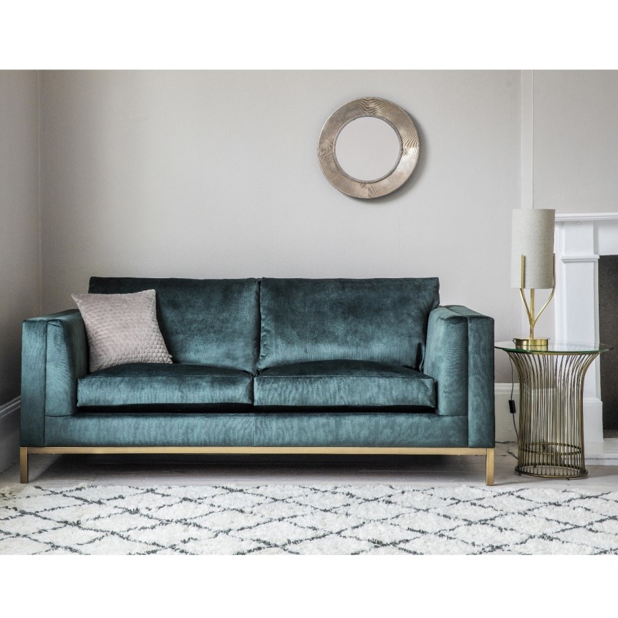 Gallery 3 Seater Sofa Bed Petrol Green - Treyford Range