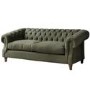 Gallery Chiswick 3 Seater Sofa Bed in Khaki Green - Berwick Range