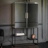 Pippard Drinks Cabinet with Mirrored Black Finish - Caspian House