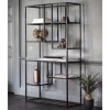 Gallery Pippard Mirrored Open Display Unit Black