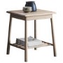 Light Wooden Bedside Table with Shelf - Caspian House