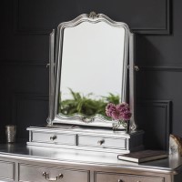 Gallery Chic Silver Dressing Table Mirror