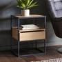 Gallery Balham Oak Bedside Table