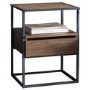 Gallery Balham Smoked Bedside Table